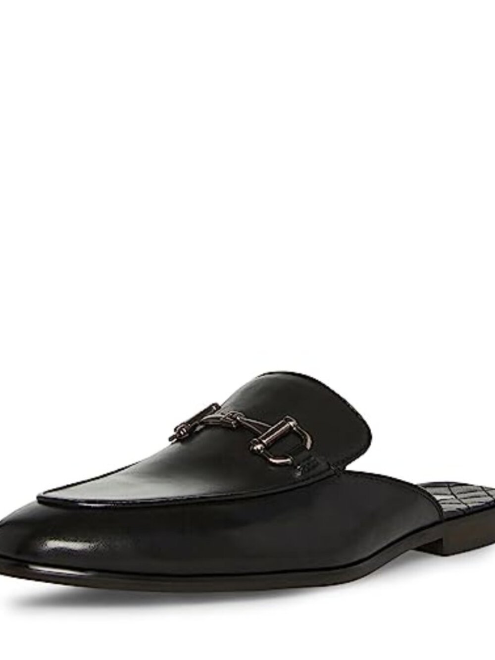 Steve Madden Men's Dazling Mule Leather Slip-On Horsebit Shoe